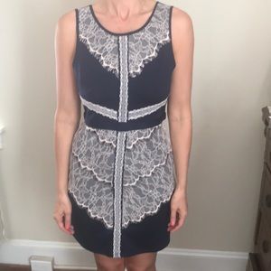Navy Blue with lace dress Medium